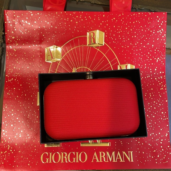 ♥️Giorgio Armani red clutch
